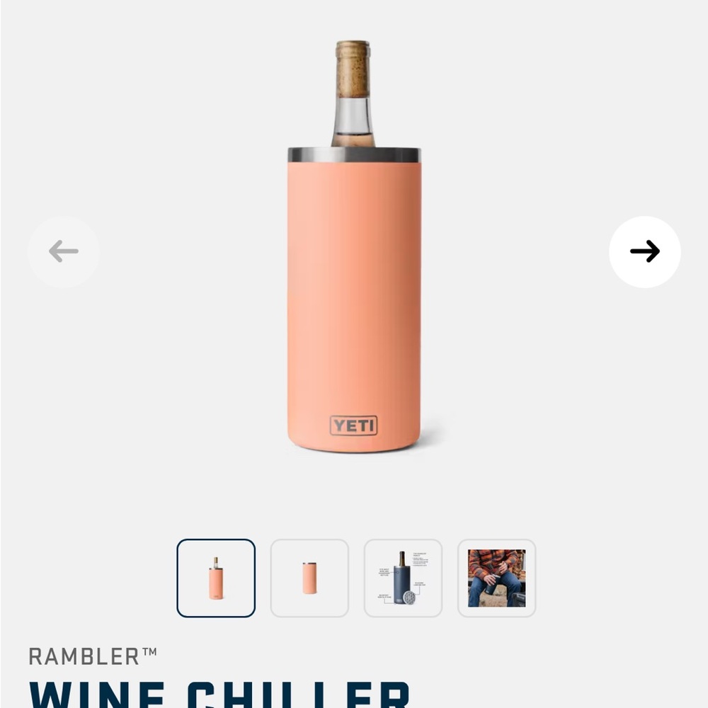 YETI Rambler Wine Chiller in Coral